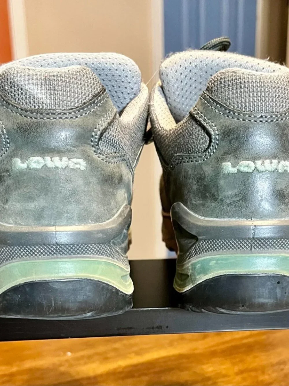 Dark Green Women's Lowa Renegade Hiking Trekking Shoes Boots Size 8